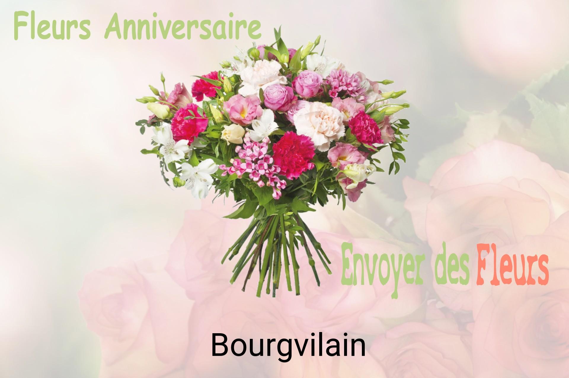 Bouquet de fleurs d’anniversaire livré à Bourgvilain