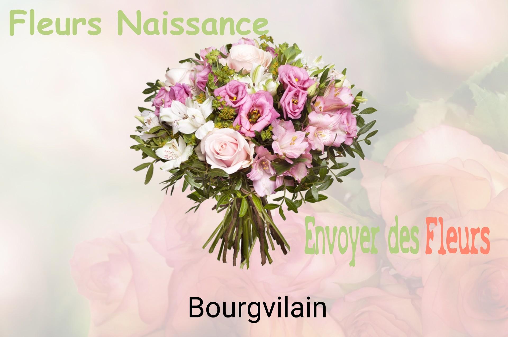 Bouquet de fleurs de naissance livré à Bourgvilain